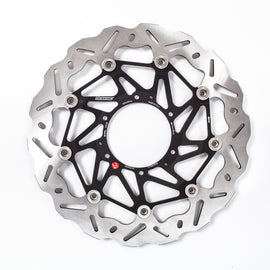 Braking Sk2 directional rotor left side for brakes, showing the detailed metal disc with ventilation holes and mounting holes.