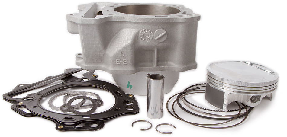 Cylinder Works engine cylinder kit for Acura, Kawasaki, and Suzuki, with visible cylinder and piston components.