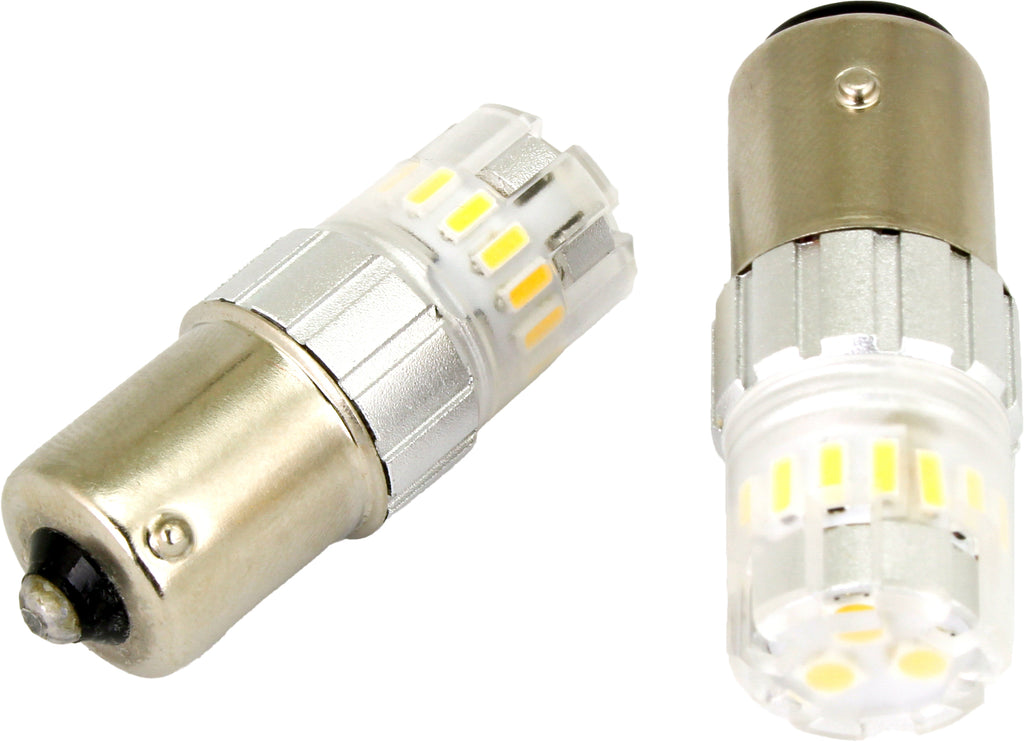 Cyron Lighting 1156 LED Bulb pair, 6W SMD omni-directional white illumination bulbs, ideal for automotive or home use