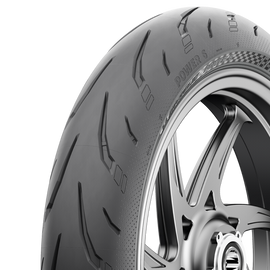 Michelin Power 6 front motorcycle tire 120/70ZR17 radial TL with tread pattern and sidewall details