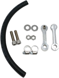 DK Custom Products Billet Tank Lift Kit 3-inch hardware for 99-up touring motorcycles, featuring polished finish and durable fasteners.