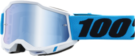 100-PERCENT Accuri 2 Junior Goggle with blue mirror lens, durable sporty eyewear designed for young athletes.