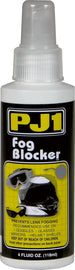 PJ1 Products Fog Blocker 4oz bottle, a chemical solution designed to prevent fogging on visors and goggles.