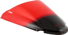 Load image into Gallery viewer, PUIG Racing Windscreen in red for Ducati 999s 2003-2004 motorcycle, showing aerodynamic wind protection and sleek design.