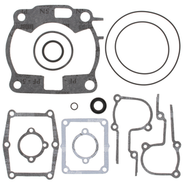 Vertex Top End Gaskets 681-0659 set showing detailed rubber seals and gasket components for engine top end repair.