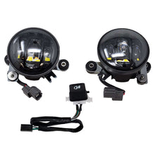 Load image into Gallery viewer, Pathfinder LED fog light kit with black smoke lens, featuring dual fog lights and mounting brackets for off-road or vehicle use.