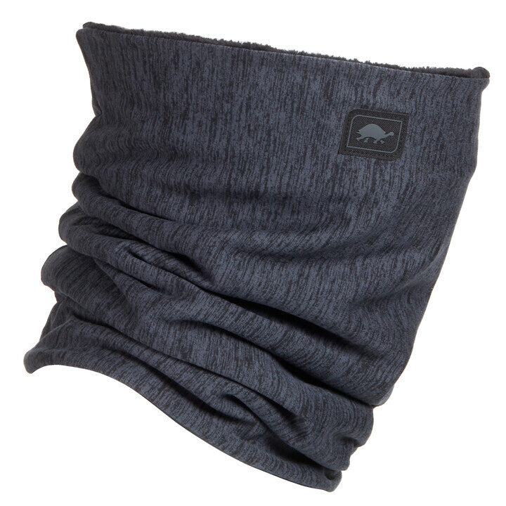 Turtle Fur Comfort Shell Stria Pipe Dream fleece-lined neck tube headgear in Eclipse color, designed for warmth and comfort.