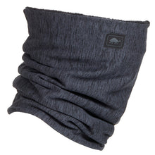 Load image into Gallery viewer, Turtle Fur Comfort Shell Stria Pipe Dream fleece-lined neck tube headgear in Eclipse color, designed for warmth and comfort.
