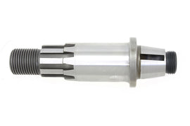Motorshop engine sprocket shaft showing detailed metal gear and shaft components for motorcycle engine repair.