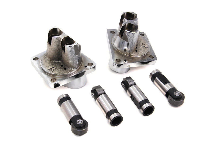 Hydraulic Tappet Block and Lifter Kit Chrome