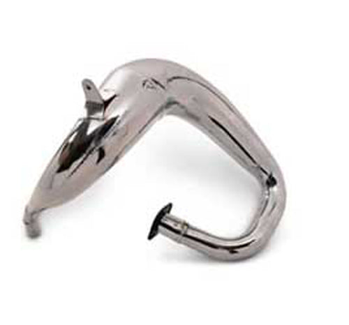 FMF Racing Quad250 exhaust pipe for models 87-92, showcasing the black metal construction and mounting flange.