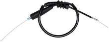 Load image into Gallery viewer, Motion Pro black vinyl throttle cable 70-3369 for motorcycle control lines, showing the flexible cable with protective black vinyl coating.