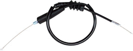 Motion Pro black vinyl throttle cable 70-3369 for motorcycle control lines, showing the flexible cable with protective black vinyl coating.