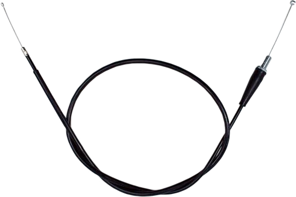 Motion Pro black vinyl throttle cable 70-2384 for motorcycle control lines, featuring durable construction and flexible design.
