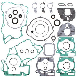 Vertex Complete Gasket Set with Oil Seals, including various gaskets and seals, for engine maintenance and repair.