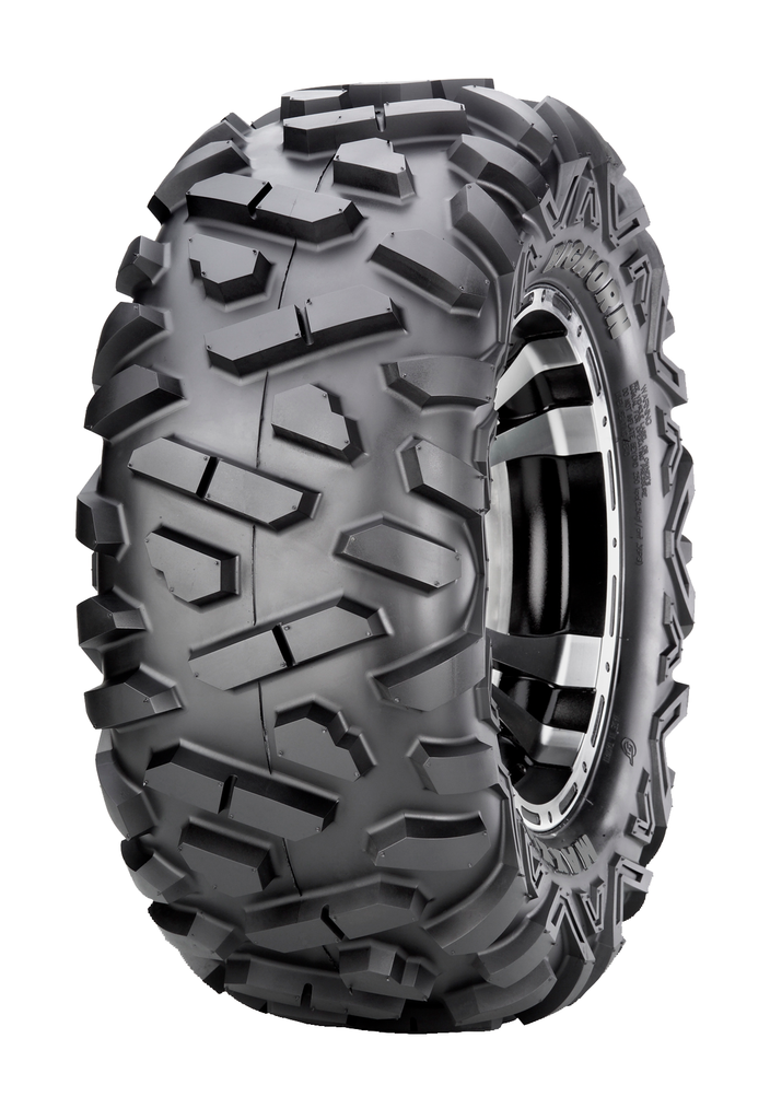 Maxxis Bighorn Rear 27x12R12 radial tire for ATVs, featuring rugged tread and durable construction for off-road use.