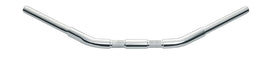 Wild 1 Chubby Dragster Springer Chrome handlebars showing a sleek, chrome finish and wide, comfortable grip design.