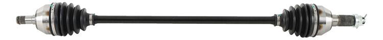 All Balls heavy-duty front axle with six ball bearings, durable metal components, and precise machining for motorcycle or ATV use.