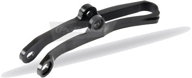 Polisport Plastics black drive chain slider 64-2054 for motorcycle, shown in the image with detailed plastic components.