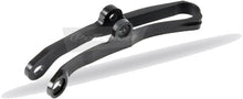 Load image into Gallery viewer, Polisport Plastics black drive chain slider 64-2054 for motorcycle, shown in the image with detailed plastic components.
