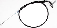 Load image into Gallery viewer, Motion Pro black vinyl throttle pull cable for motorcycles, featuring durable control line construction and secure fittings.