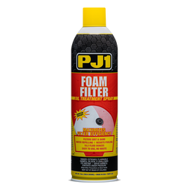 PJ1 Products Foam Air Filter Oil 13oz bottle for cleaning and maintaining foam air filters, featuring a clear container with label.