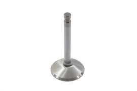 Chrome engine intake valve by Crane, showcasing its shiny, durable metal finish and precise construction for automotive performance.