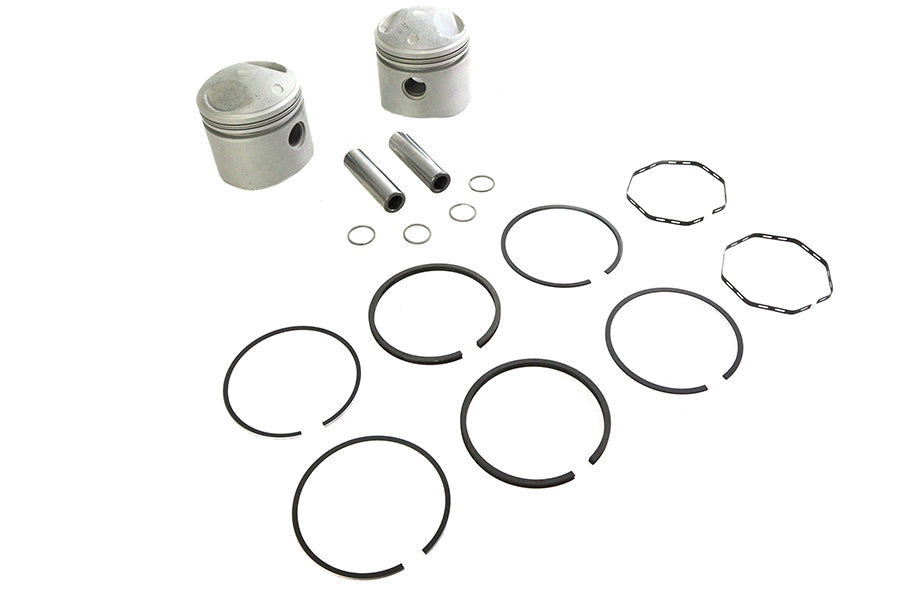 Replica 74 inch Overhead Valve 3-7/16 inch Piston Set .040 O