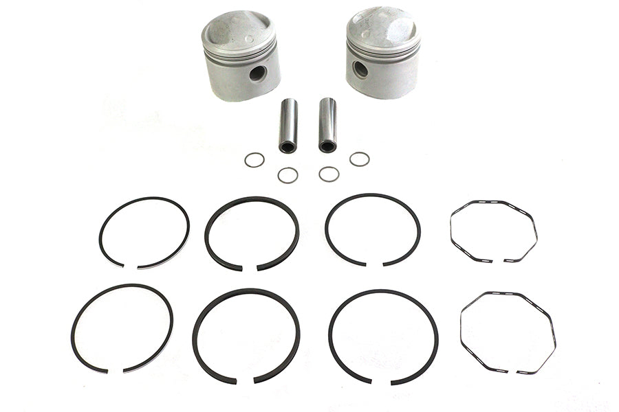 Replica 74 inch Overhead Valve 3-7/16 inch Piston Set .050 O