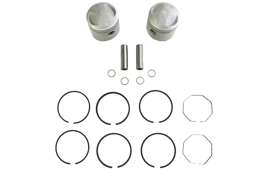 Replica 74 inch Overhead Valve 3-7/16 inch Piston Set .050 O