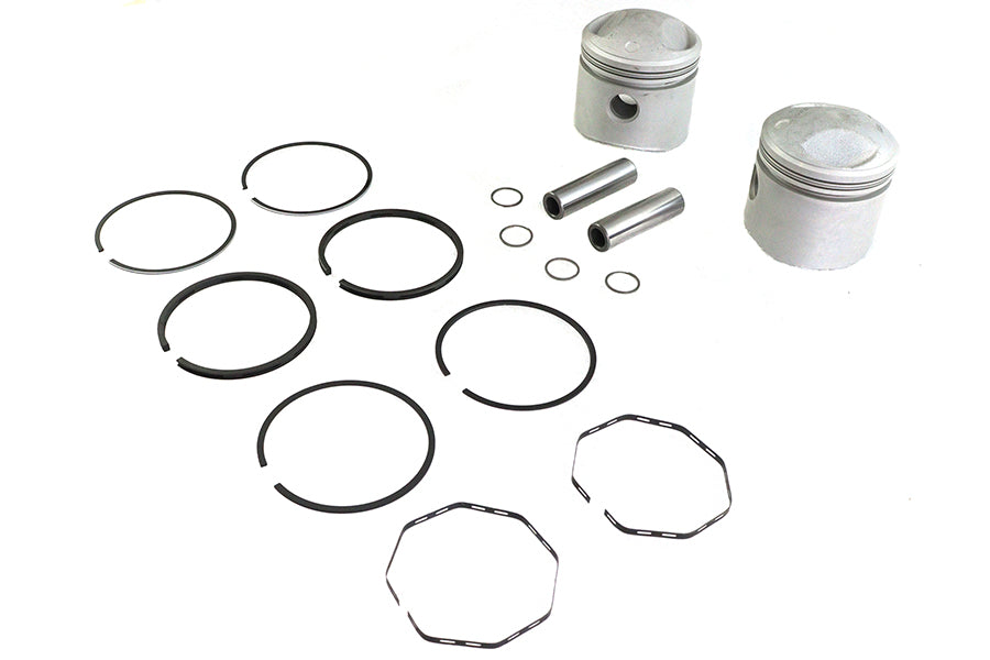 Replica 74 inch Overhead Valve 3-7/16 inch Piston Set .050 O