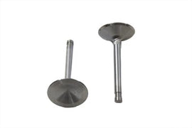Manley stainless steel engine intake valve, high-performance automotive part, with metallic finish and precision-machined surfaces.