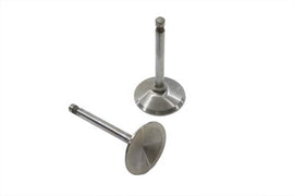 Manley 900cc stainless steel intake valve for engine, showing the polished metal valve with detailed threading and seating.