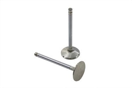 Manley stainless steel engine exhaust valve with detailed metal surface and precision machining visible in the image.