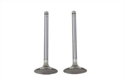 Manley stainless steel engine exhaust valve with polished finish, designed for high-performance automotive engines.
