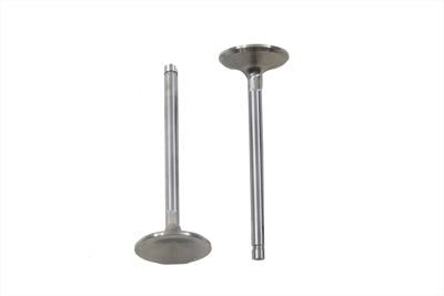 Manley 883cc stainless steel intake valves for engine, showcasing polished metal construction and valve design.