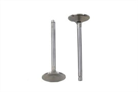 Manley 883cc stainless steel intake valves for engine, showcasing polished metal construction and valve design.