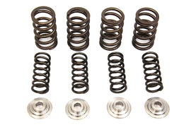 Manley titanium engine valve lift kit with multiple valves and components for high-performance automotive engine upgrade.