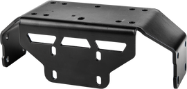 Open Trail winch mount for off-road vehicles, sturdy metal construction with mounting holes for secure installation.