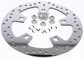 HardDrive Front Perimeter Brake Rotor 11 SS polished, designed for vehicle braking systems, visible with a smooth, shiny surface.
