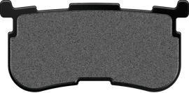 HardDrive sintered brake pad replacement for vehicles, shown in black with metal backing, designed for OEM brake systems.