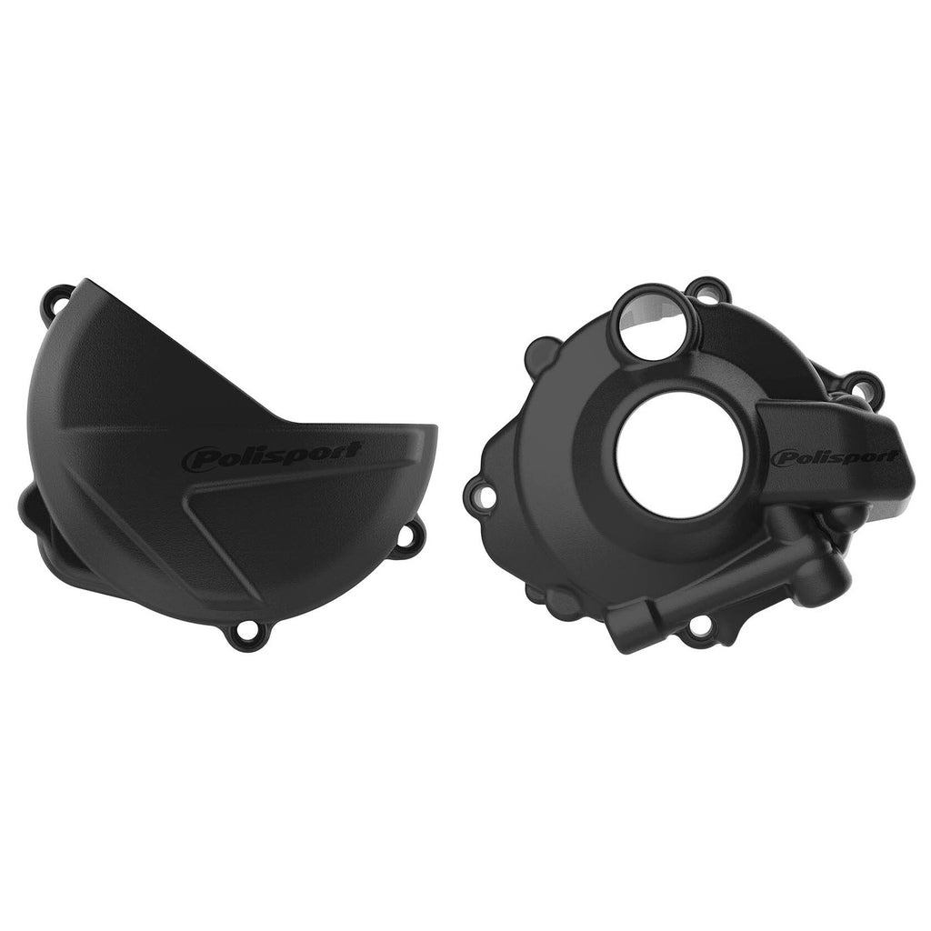 Polisport Plastics clutch and ignition kit in black for Honda CRF250 motorcycle, shown in the image.