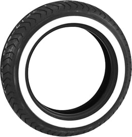 Bridgestone Exedra G721-G motorcycle front tire 130/90-16 67H bias tire with white wall for cruiser bikes.