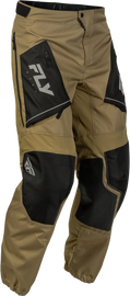 Fly Racing Patrol Pants in tan and black, size 34, featuring durable fabric and tactical design for motocross riding.
