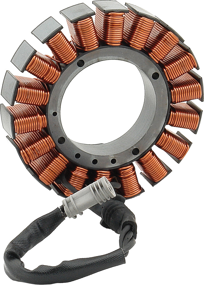ACCEL 50 Amp Touring Stator for electrical systems, showing the compact coil and wiring connections.