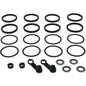 All Balls front caliper rebuild kit 44313-08A for brake system, featuring brake components and seals for maintenance.