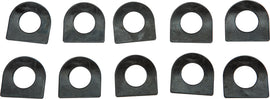 HardDrive footpeg spring washers in a 10-pack, durable hardware fasteners for motorcycle or bike footpegs, shown in the image.