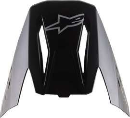Alpine Star Visor S-M5 Solid Matte Black helmet accessory showing a sleek matte black visor for motorcycle helmets.
