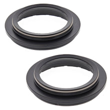 Load image into Gallery viewer, All Balls Fork Dust Seal Kit 22-57107 showing black rubber gaskets and seals for motorcycle forks.