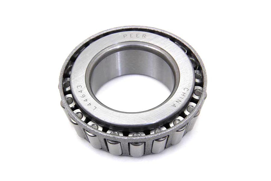 Front fork bearing for motorcycle, Peer Bearing Fork Neck Cup, part 12-0823b, showing the metal cup used in fork assembly.
